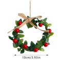 thumbnail image 3 of Christmas Wreath Hangings Decoration Christmas Small Wreath Hangings Christmas Tree Hangings Christmas Party Decorations Mini Christmas Ornament Hangers, 3 of 5