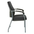 thumbnail image 3 of Office Star Products High Back Guest Chair Titanium Frame, 3 of 6