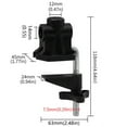 thumbnail image 2 of 5Pcs Non-Slip Desk C Clamp, Replacement Desk Clamp Mounting Table Clamp for Swing Arm Light Desk Lamp Microphone Holder, 2 of 8