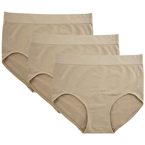 FEM Women's Underwear Full Brief Panties Silky Touch Microfiber - 3 Pack 