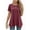 Dark Red Flower, variant on MOYIKO Women's Short Sleeve Swing T-Shirt Flowy Asymmetrical Hem Tee Loose Fit Casual Tops