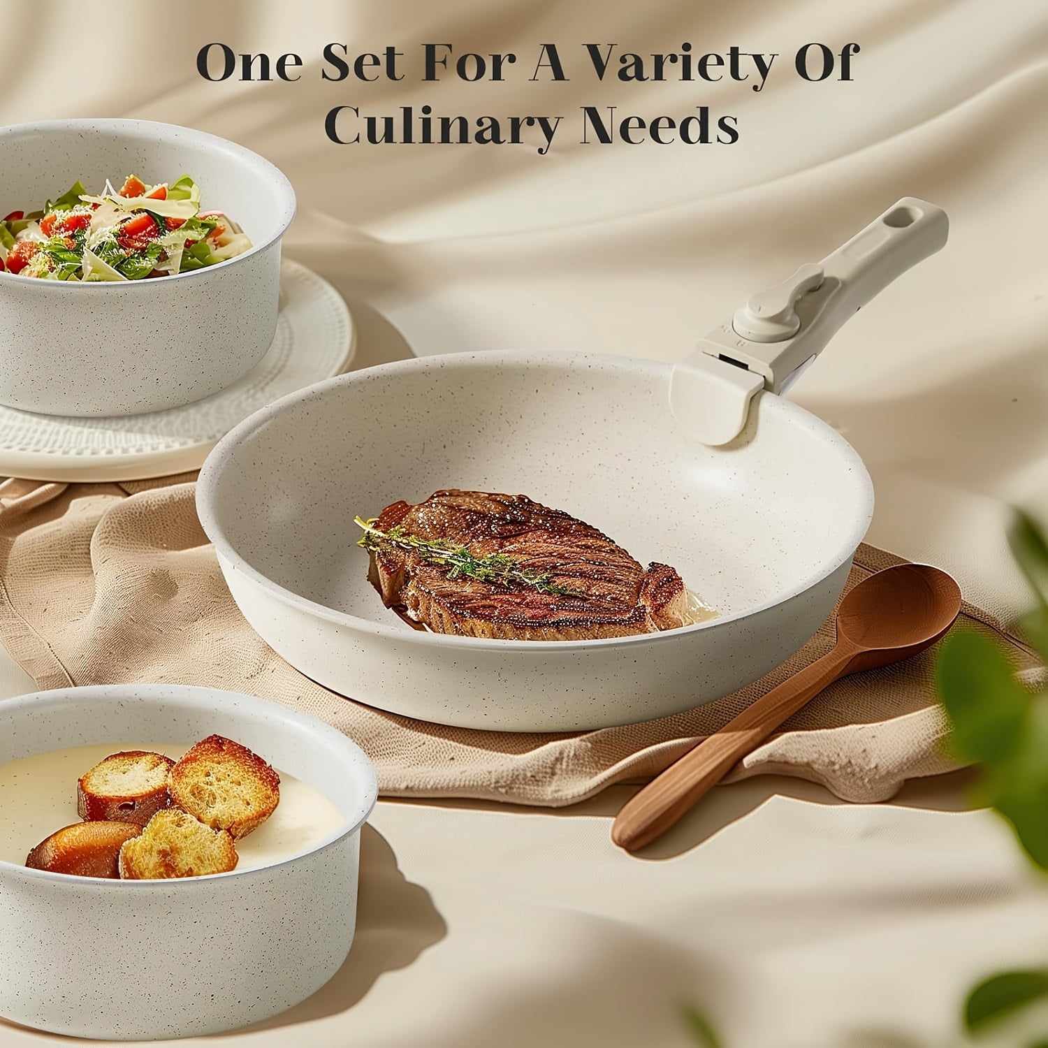 12-Piece Non-Stick Cookware Set for Effortless Cooking and Easy Cleanup