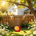 thumbnail image 1 of Comedero colgante de resina con forma de manzana para jardín exterior: comedero decorativo con forma de fruta y ventana para ver la comida, ideal para patios y terrazas. Impermeable y resiste, 1 of 6