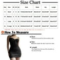 thumbnail image 3 of IROINNID Sheath Dress For Women Fashion Gauze Fold Sexy V-Neck Sling Dress Short Solid Color Dress, 3 of 5