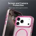 thumbnail image 7 of Allytechgroup for Apple iPhone 15 Pro Protective Case, [Compatible with Magsafe] Magnetic Back Cover PC+TPU Anti-Scratch Shock-Absorbent Anti-Fingerprint Matte Lightweight Non-Slip, Rose, 7 of 7