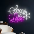 thumbnail image 2 of Handmadetneonsign Snow In Love Neon Sign, Snow In Love Led Sign, Merry Christmas Neon Light, Christ, 2 of 5