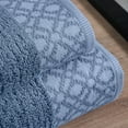 thumbnail image 3 of Market & Place Turkish Cotton Jacquard 2-Piece Bath Towel Set, Denim Blue, 3 of 6