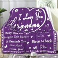 thumbnail image 2 of Birthday Gifts for Grandma Blanket,3D Printed Nana Grandma Grandmother Blankets and Throws Unique Grandma Gifts from Grandson Grandkids Mothers Day Best Gifts 50"X40", 2 of 6