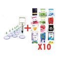 thumbnail image 1 of Kit 12 Ventosas Adelgazamiento + 10 Mascarillas Coreanas esquí esquí Gafas de esquí, 1 of 4