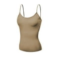 thumbnail image 4 of Basic Women Short Cami Built-In Shelf Bra - 4 Pk - H Gray, Charcl, Taupe, Oat, L, 4 of 6