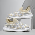 thumbnail image 5 of enyan Kids Sneakers Lightweight Breathable Mesh Lightweight Sports Running Shoes (Little Kid/Big Kid) Khaki,13.5, 5 of 7