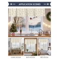 thumbnail image 6 of Winter Snowflake Valances for Windows, 54 x 18in, Christmas White Background Modern Rod Pocket Kitchen Valance Curtain Light Filtering Window Treatments for Living Room Bedroom, 1 Panel, 6 of 7
