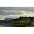 thumbnail image 3 of Amaldus Nielsen 18x12 Black Modern Framed Museum Art Print Titled - Gjermundshavn, Hardanger (1861), 3 of 5