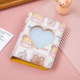 thumbnail image 1 of LLC Pink Kpop 3 Inch Mini Photo Album with Hollow Heart Shaped Card Holder and 40 Pockets, 1 of 5