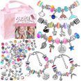 thumbnail image 1 of Kit para hacer pulseras con dijes para niñas, kit para hacer joyas diy para niños, 1 of 3