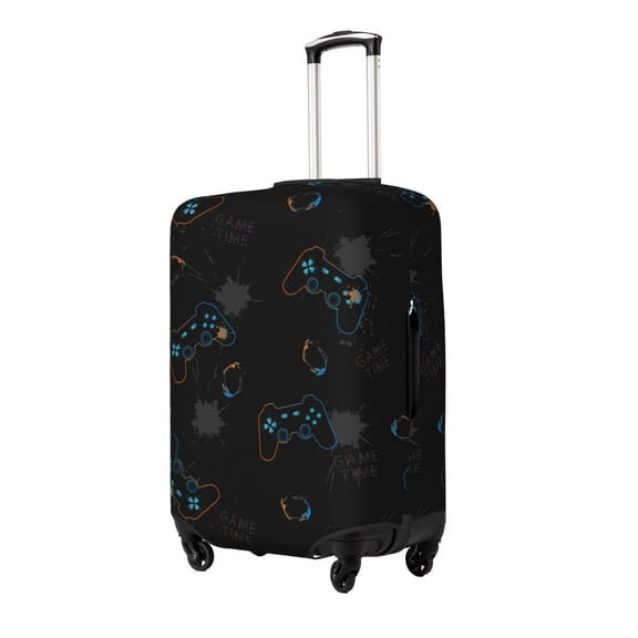 Hirioo Game Time for Elasticity Suitcase Cover (No luggage Included) Durable Luggage Protector Fits 18-32 Inch Luggage-Small