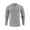 Gray, variant on Kalauyu Mens Waffle Crewneck Shirts Regular Fit Long Sleeve Fall Spring Casual T-Shirt