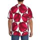 thumbnail image 3 of Balery Tulips Flowers Camisa Casual de Manga Corta con Botones para Hombre, Texturizada, Estilo Cubano, para Playa, Verano-Large, 3 of 5