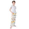 thumbnail image 3 of FORMRS Boys Pajama Pants with Pockets Size 13-14Y Kids Lounge Sleep Bottoms, Rainbows Pattern, 3 of 8
