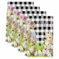 thumbnail image 2 of Easter Kitchen Towels Set of 4, Spring Rabbit Sheep Duck Eggs Plants Black Plaid Absorbent Dish Towels for Kitchen, Microfiber Hand Towel, Quick Drying Tea Towel for Cleaning Decorative Dishcloths, 2 of 7