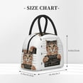 thumbnail image 2 of Lukts Cat Holding Mugshot Sign Print Portable Lunch Bag, Lunch Bag Picnic Bag - Waterproof, Heat-insulating and Cold-insulating, Suitable for School, Work, 2 of 6