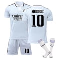 thumbnail image 1 of Nueva temporada 2022-2023 Kits de camiseta de fútbol del Real Madrid Fc Uniformes de fútbol Conjunto de camiseta de fútbol para niños Hombres jóvenes-MODRIC 10-Niños 20 (110-120) BmatwkZeng Bmatwe Jersey, 1 of 1