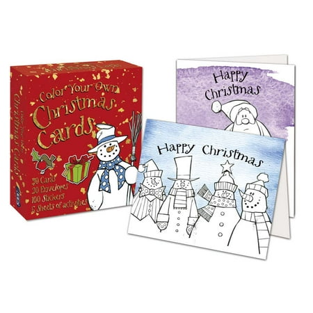 color your own christmas cards walmart com