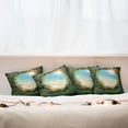 thumbnail image 3 of Ambesonne Tree Throw Pillow Cover 4 Pack, Enchanted Forest in Spring, 18", Green Pink Cocoa, 3 of 6