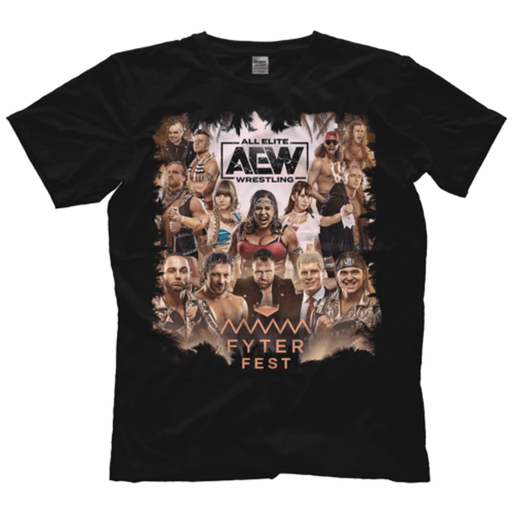 LICENSED Fyter Fest Full Talent AEW All Elite Wrestling Adult TShirt