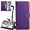 Violet, variant on case for Xiaomi Redmi A1 Wallet Phone Case with Card Holder for Women, Redmi A1 Case Luxury Simple Solid Color PU Leather Flip Case Cover for Xiaomi Redmi A1 CS Violet