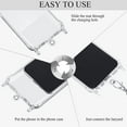 thumbnail image 3 of FrostHike 8 Pieces Phone Lanyard Patch Universal Phone Tether Plastic Phone Tether Tab Phone Case Lanyard with Metal Ring Compatible Cellphone Pad for Cellphones Safety Drop Protection (Transparent), 3 of 5
