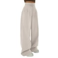 thumbnail image 2 of Roncen Women's High Waist Wide Leg Pants - Casual Draping Slimming Fit Trousers with Solid Color & Fashionable Design, 2 of 8