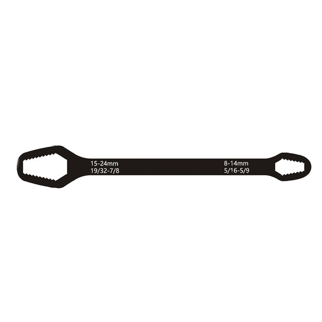 Clé Universelle à Double Extrémité pour Automobile, Bicyclette, Entretien, Plomberie, Clé 8-22 mm à Serrage Automatique, Clé Réglable