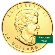 Canadian 1/2 oz Gold Maple Leaf Coin BU - Random Year