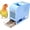 Blue, variant on Bird Seed Shell Blower with 2 Drawers, 5-Speed Electric Bird Feed Separator & Automatic Husk Remover, Low-Noise Machine for Parrots, Cockatiels & Finches (20x16x7cm)