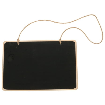 PAMINGONO Wooden Hanging Chalkboard Memo Sign Reusable Door Message Board