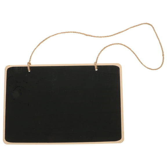 PAMINGONO Wooden Hanging Chalkboard Memo Sign Reusable Door Message Board
