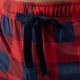 thumbnail image 2 of Pantalón de Pijama de Forro Polar Sedoso para Hombre IZOD, Cuadro Rojo/Azul Marino, XX-Large, 2 of 5
