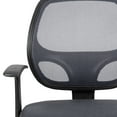 thumbnail image 3 of Flash Fundamentals Mid-Back Gray Mesh Swivel Ergonomic Task Office Chair with Arms, BIFMA Certified, 3 of 9