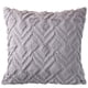 thumbnail image 1 of Nvzi 4 fundas de almohada geométricas con mechones bordados. Clásicas y atemporales, fundas de almohada simples de color puro de 17,72 x 17,72 pulgadas (gris)., 1 of 5
