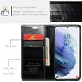 thumbnail image 6 of Leather Case for Samsung Galaxy S24 Plus Card Slot Folio Flip Wallet Case for Samsung Galaxy S24 Plus Premium PU Magnetic Kickstand Cover Soft TPU Inner Case Black, 6 of 14