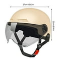 thumbnail image 2 of Casco de bicicleta eléctrica Casco deportivo Accesorios de ciclismo ajustables (Caqui), 2 of 7