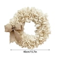 thumbnail image 3 of Easter Decor Spring Wreaths for Indoors, Outdoor Front Porch Decor Window Hanging Wreath with Bow, Indoor Holiday Wreath Farmhouse Wreath, 3 of 7