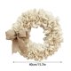 thumbnail image 2 of Decoraciones de Puerta Colgando Corolla de Arco de Burlap 40x43cm/15.7x15.7In, Decoraciones de Puerta de Vacaciones, Plástico Beige Impermeable para el Manto de la Escalera Del Hogar, 2 of 7