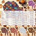 thumbnail image 4 of 7-8 Years Kids' Sibling Matching Halloween And Holiday Pajama Sets Fall Winter Loungewear Set, 4 of 9