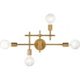 thumbnail image 5 of Delphi 4 - Light Aged Gold Gold Contemporary Wall Sconce, 5 of 11