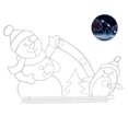 thumbnail image 4 of Christmas Fun Animated Ornaments Light String Garden Snow Glowing Decorative Frame Sign Indoor Outdoor Celebration Decor, 4 of 8