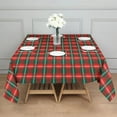 thumbnail image 3 of Christmas Square Tablecloth 42x42 Inch – Waterproof Polyester Printed Table Cover, Wrinkle Resistant & Washable for Kitchen Dining Picnic Party Decor, Single-v4-15, White, 3 of 6