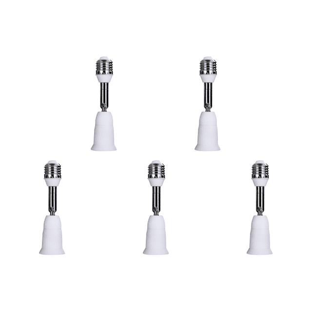 Extensión del adaptador de lámpara de luz de base extensible flexible E27 con convertidor