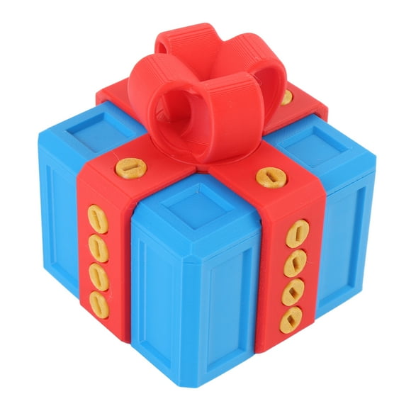 Annoying Present Box, 3D Printed Novelty Toy Storage Container for Holidays, Xmas, Birthday Parties with Screw Details, Vibrant Colors, Premium Materials